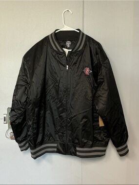 Rivalry Threads San Diego State Aztecs Satin Bomber Jacket